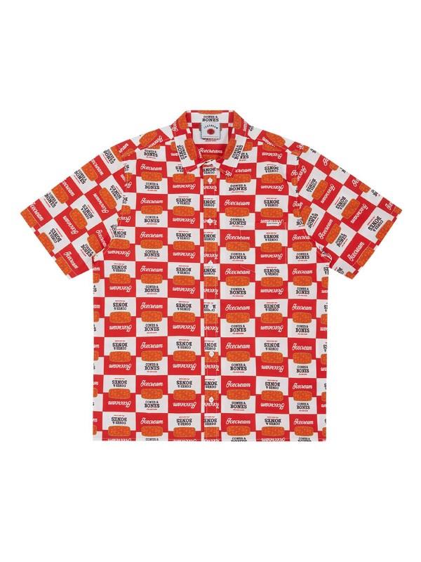 Ice-Cream Shirt Canned Goods White-Red