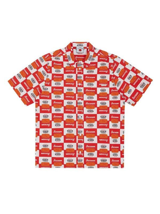 Ice-Cream Shirt Canned Goods White-Red