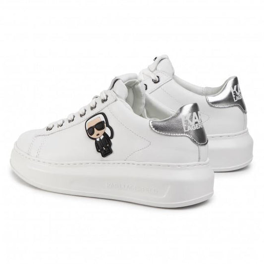 Karl Lagerfeld Ladies Sneaker Kapri Karl White-Silver