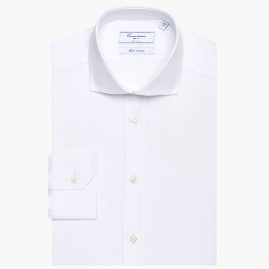 Cerviah Permanent White Slim Fit Shirt Cerviah Francese
