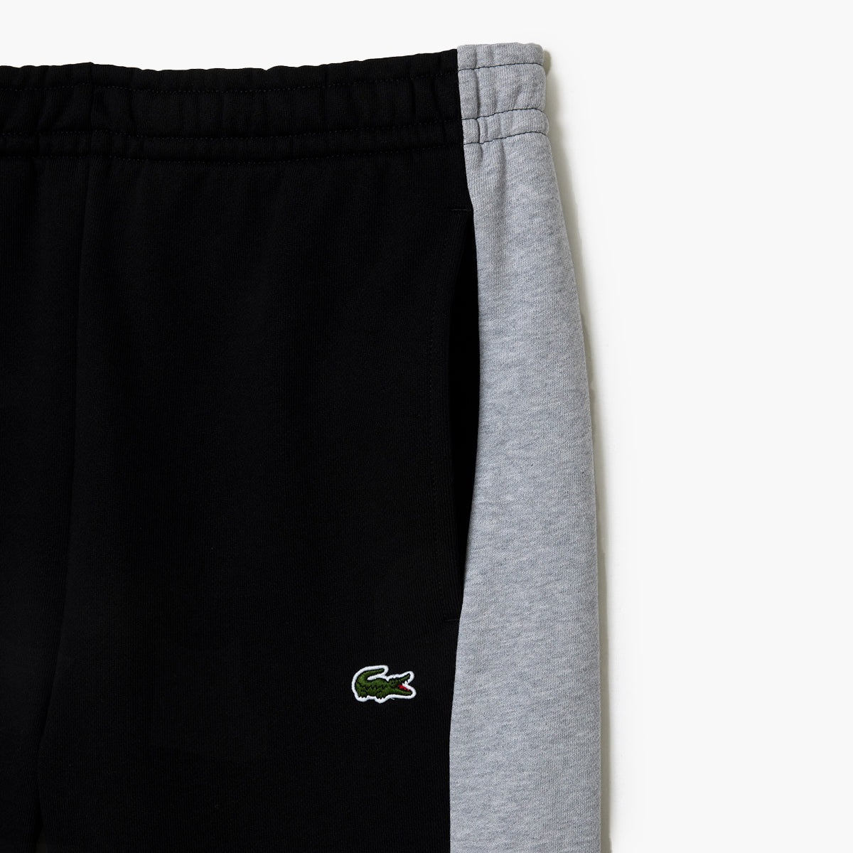 Printed Unbrushed Fleece Colourblock Jogger Shorts
