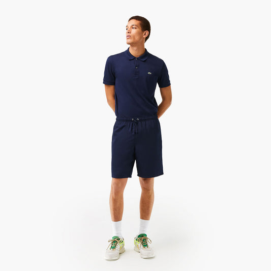 Sport Tennis Shorts In Solid Diamond Weave Taffeta
