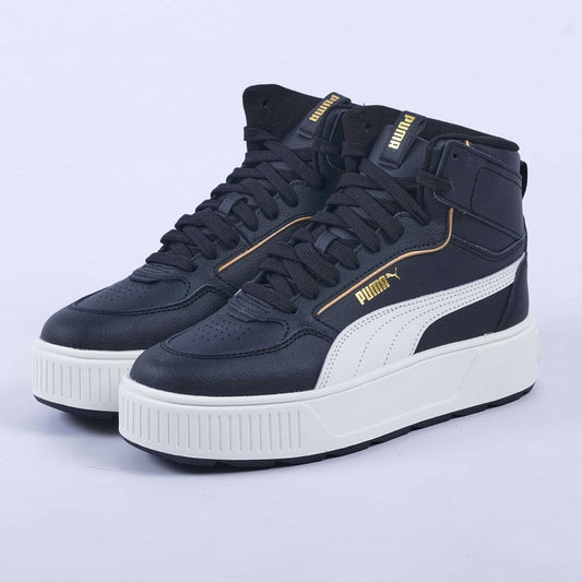 Karmen Rebel Mid Sneakers (Black / Warm White)