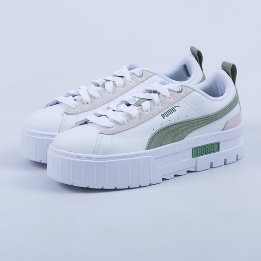 Mayze Mix Sneakers (White/Dusty Green)