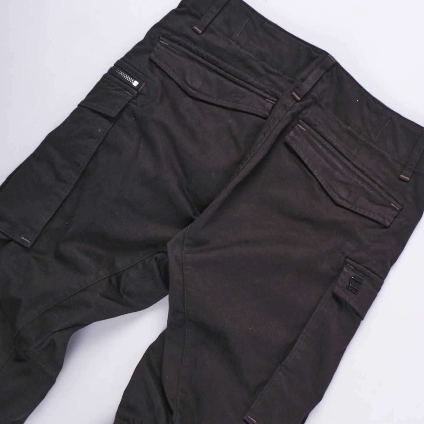 Rovic Zip 3D Regular Tapered Cargo Pants (Black)