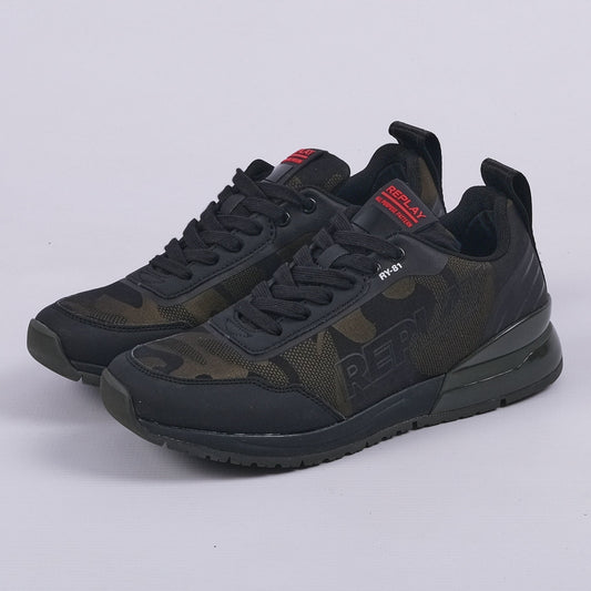 Shoot Square Sneakers (Camo Green)