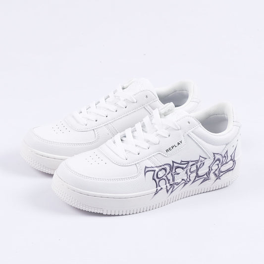 Epic M Graffitti Low Sneakers (White/Black)