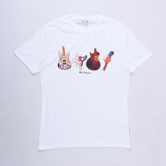 Smashed Guitar T-Shirt (White)