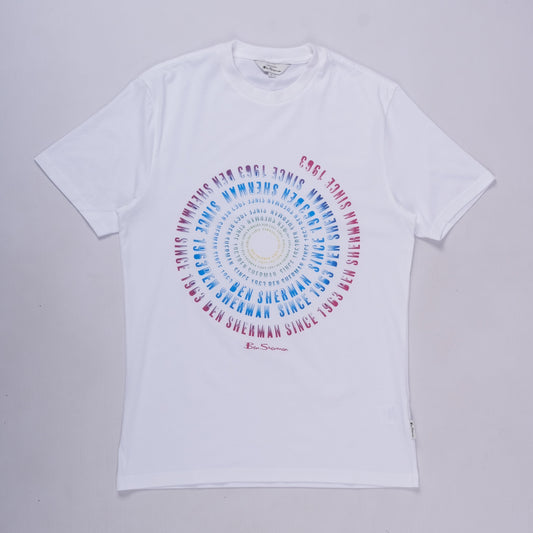 Swirl Target T-Shirt (White)