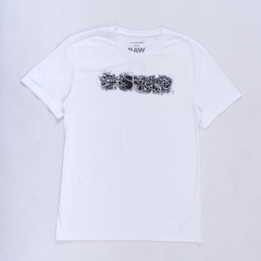 Distressed Logo RT T-Shirt (White)