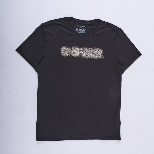 Distressed Logo RT T-Shirt (Black)