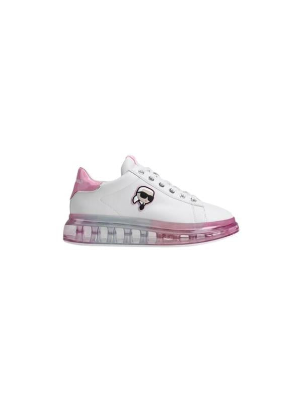Karl Lagerfeld Ladies Sneaker Kapri Kushion White-Pink