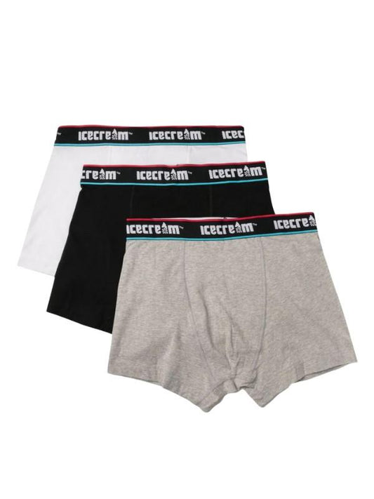 Ice-Cream Boxers Classic 3 Pack Black-Grey-White