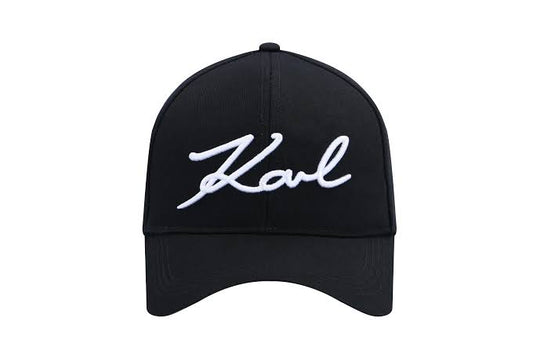 Karl Lagerfeld Cap Monogram Logo Black
