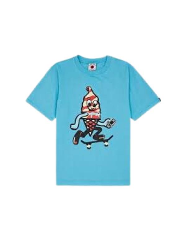 Ice-Cream T-Shirt Skate Cone Blue