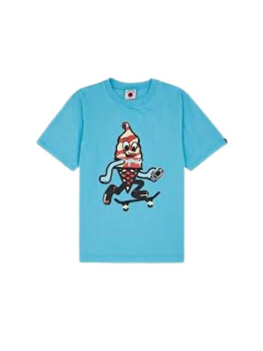 Ice-Cream T-Shirt Skate Cone Blue